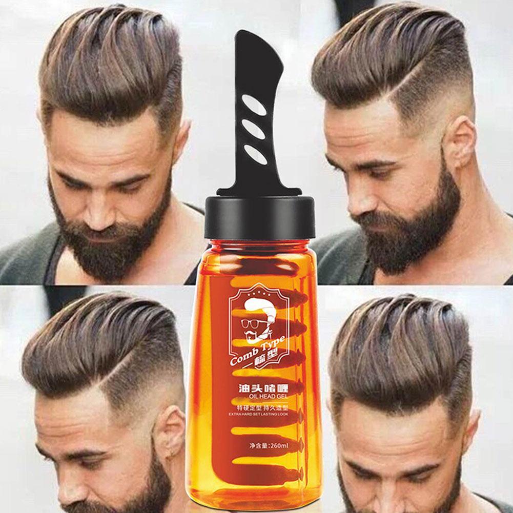 [SG] 2in1 Men Oil Head Hair Cream Hair Wax Gel With Shaped Fluffy