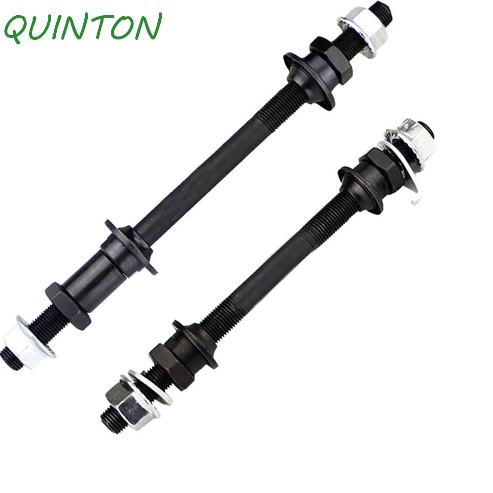 QUINTON Metal Bike Solid Shaft BMX Bike Spindle Bicycle Wheel Hub Axle Road Bike Front Rear Axle