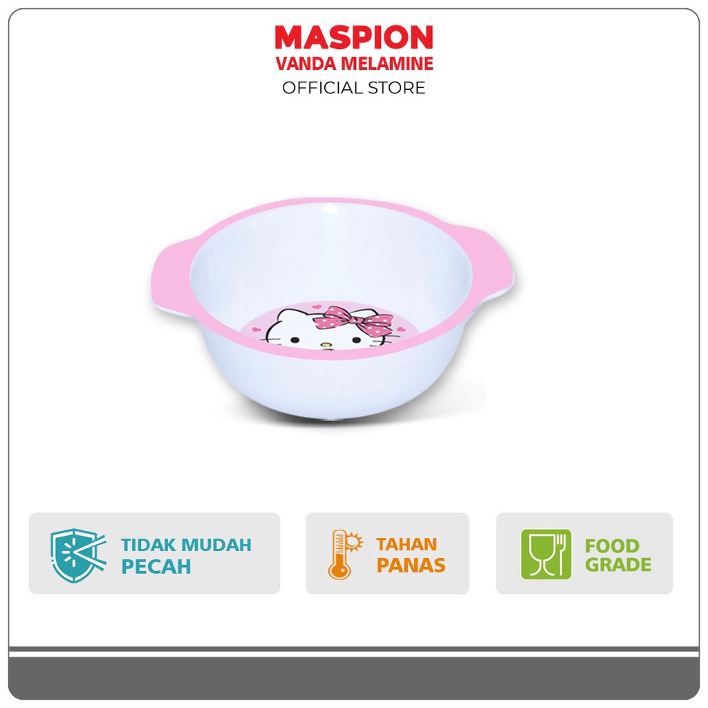 Maspion Vanda Melamin Mangkok Bayi 4.5 Inch Hello Kitty