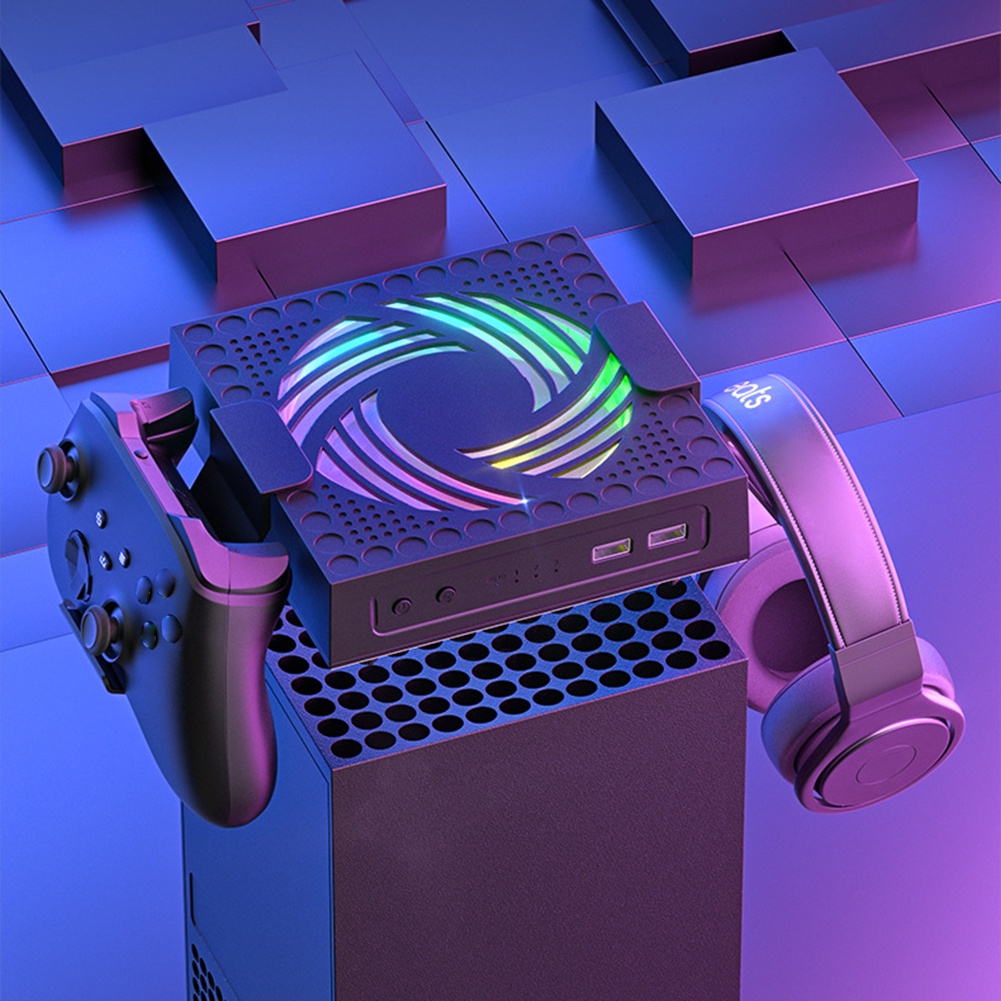 CHARMANT Host Cooling Fan Dual USB2.0 Port External Cooling Fan for