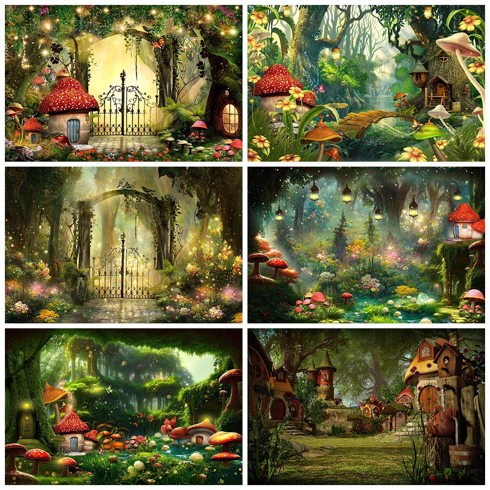 Spring Backdrop Fairy Tale Fairyland Fantasy Forest Elves Nature ...