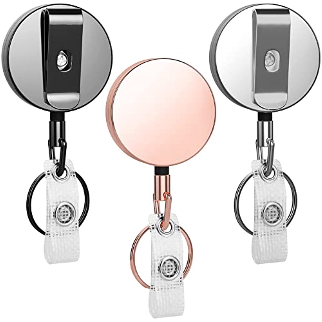 4CM Heavy Duty Badge Reels Retractable Badge Holder,Metal Retractable ...