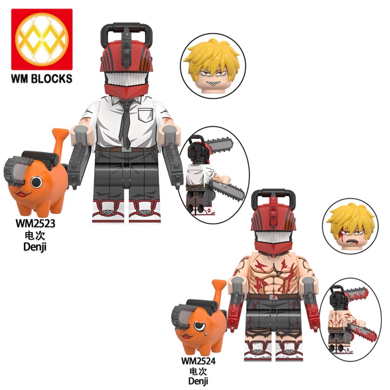 Blocks Toys Denji Chainsaw Man Lego Building Figure Minifigures WM2524 ...