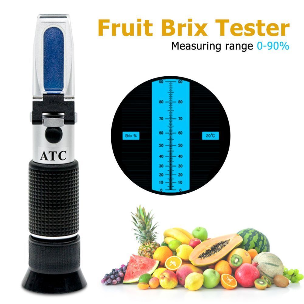 Portable Refractometer Professional Hand Brix Refractometer 090
