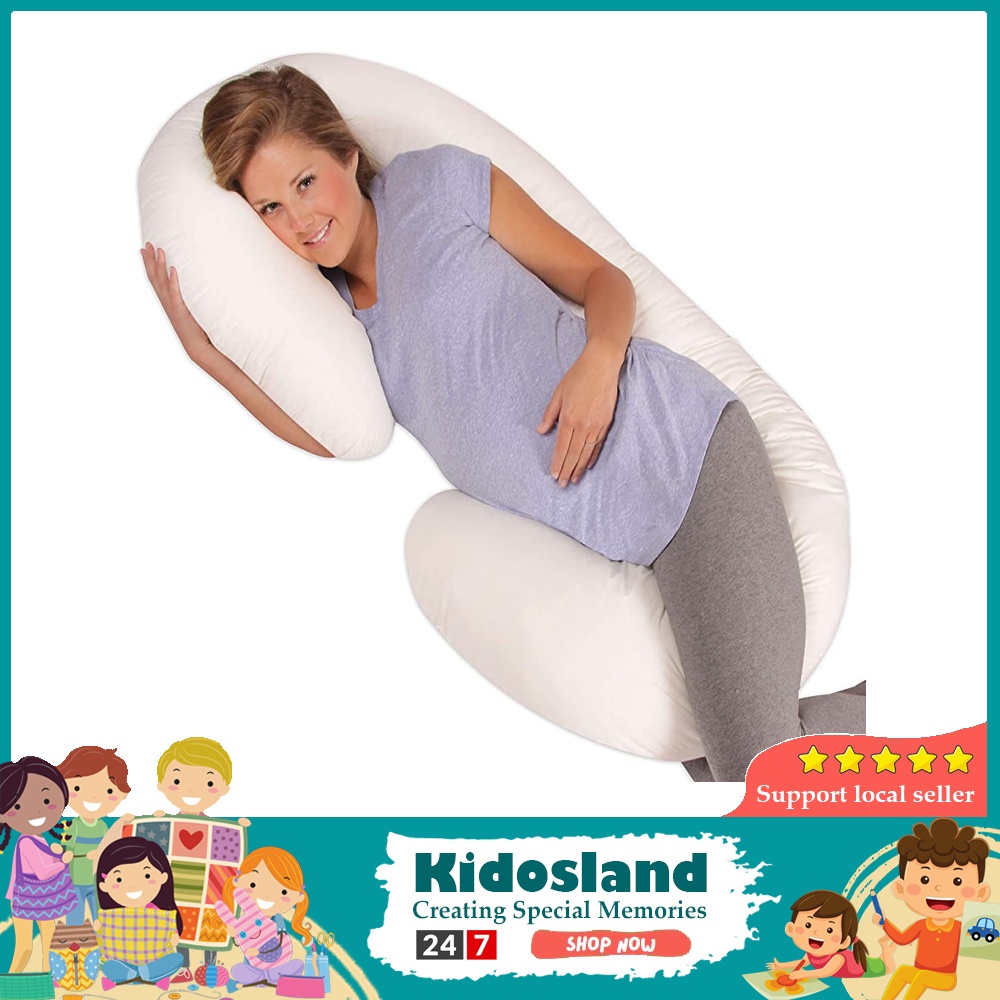 [sgseller] Leachco Snoogle Total Body Pillow, Ivory [Ivory