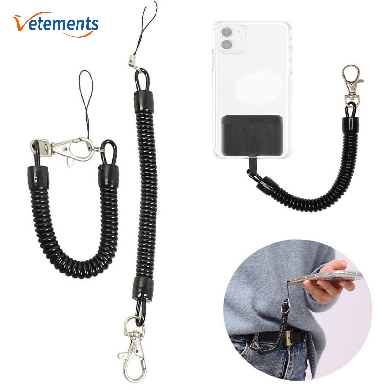1 Pc Multipurpose Cell Phone Keys Anti-loss Spring Hanging Strap ...