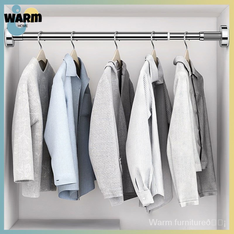 Wardrobe telescopic rod hanging rod Wardrobe rack hanging rod clothes