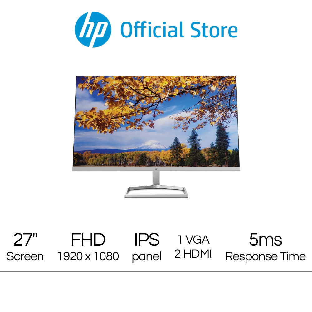 HP M27F color Monitor 27 FHD IPS Display 3 Sided MicroEdge