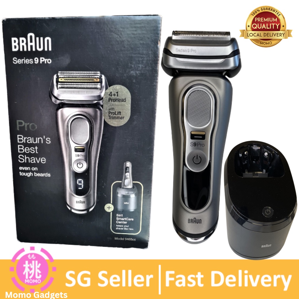 Series 9 Pro 9465cc Electric Shaver With 4+1 Head, ProLift Trimmer, UK