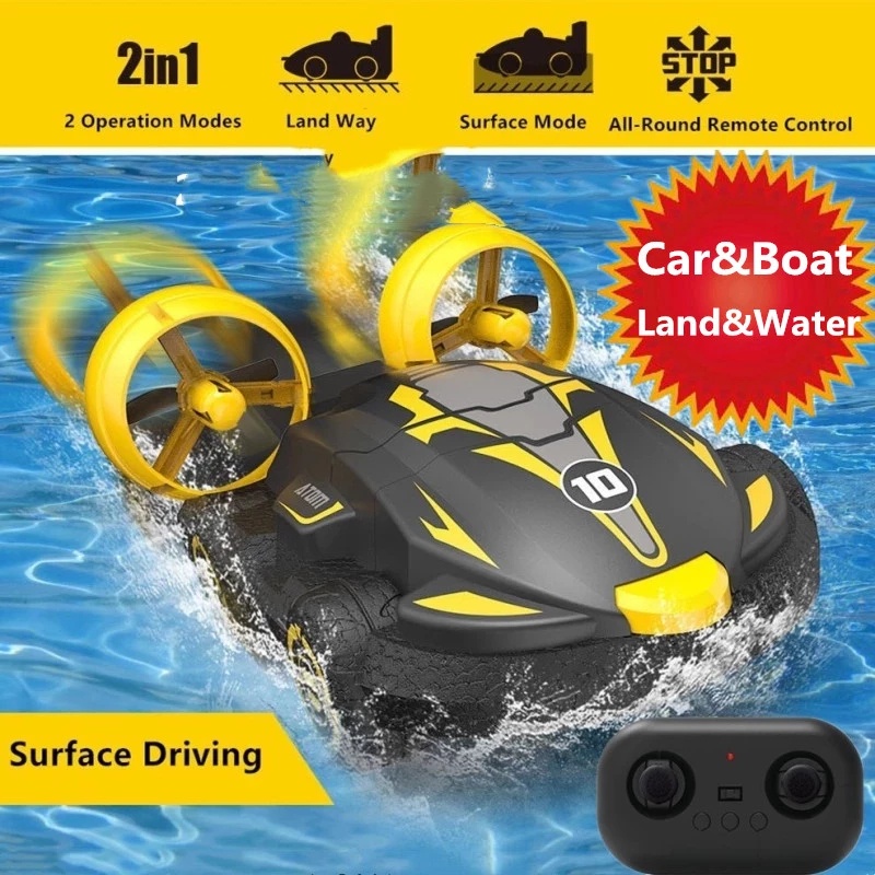 2022 RC Car 2.4G Water & Land 2 IN 1 Amphibious Drift Car Remote