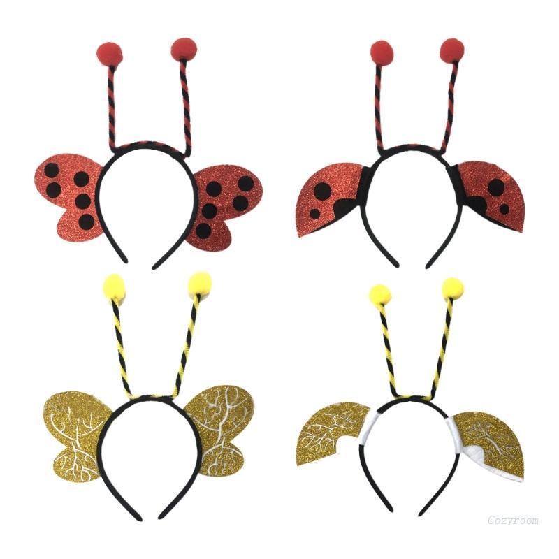 Crazy Sequin Headband Bee/Ladybugs Antenna Shape Hairband Party