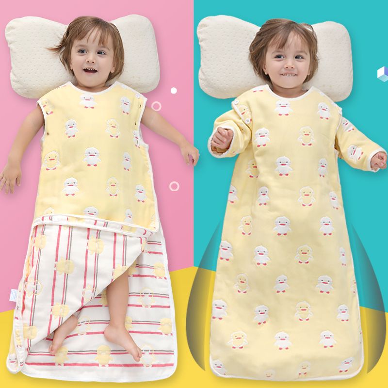 Baby antikicking quilt,kid's gauze sleeping bag,detachable and washable,new type of coldproof