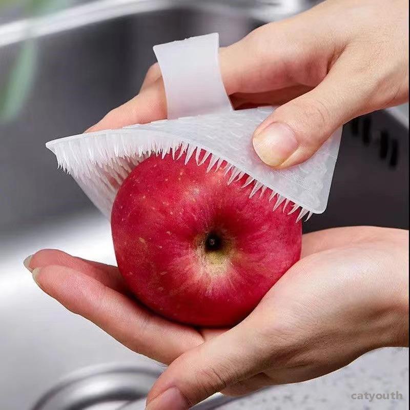 thumbnail image 2 of TIKA 4-Pack Fruit & Vegetable Cleaning Brushes - Kitchen Food Scrubber Tool Set 2 of 6