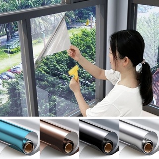 1M One Way Mirror Window Film Reflective Self-adhesive Glass Film