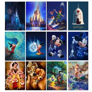 Painting Numbers Canvas Frame Cat Disney  Canvases Paint Numbers Mickey  Mouse - Paint By Number Package - Aliexpress