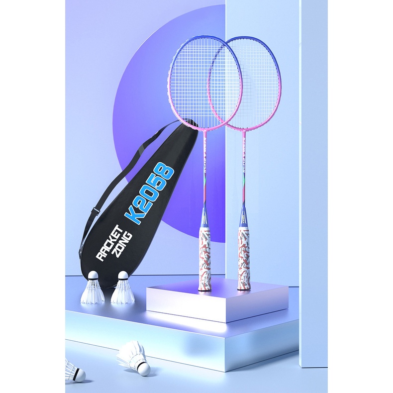 [Free Gift]G4 Unbreakable Lightweight Badminton Racket Couple Alloy ...