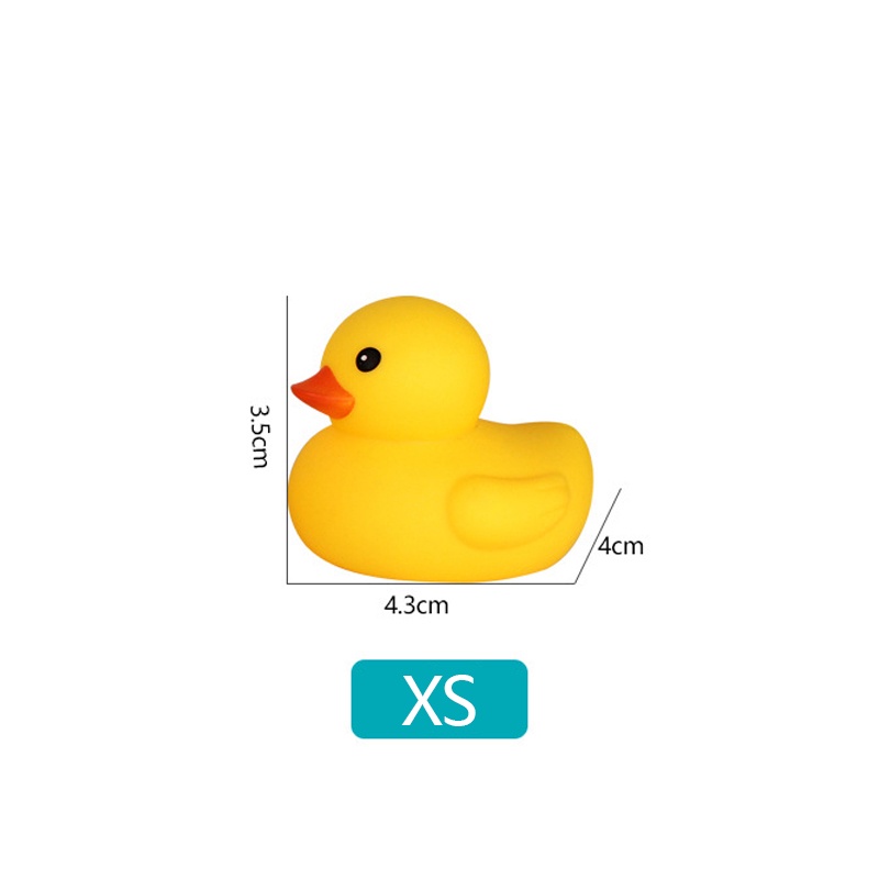 Baby Bath Duck Toy Mini Rubber Duck Squeak and Float Duck for Baby
