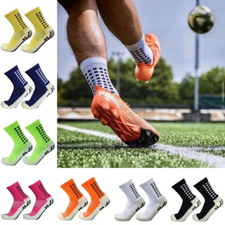 Men's Grip Socks Soccer Anti Slip Athletic Socks for Men Non Skid Football  Basketball Socks with Grip Pads