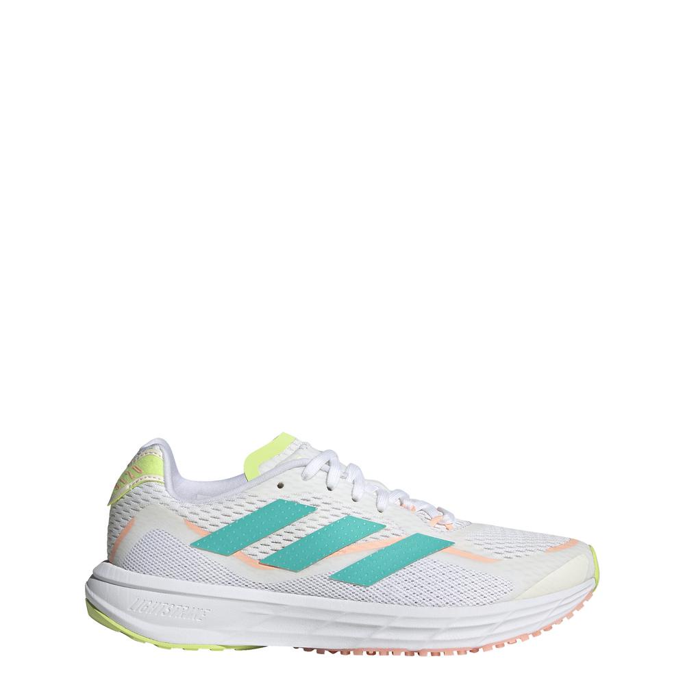 All white adidas hot sale running shoes