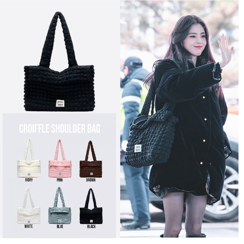 Croiffle shoulder bag_black - JEDREFEB5