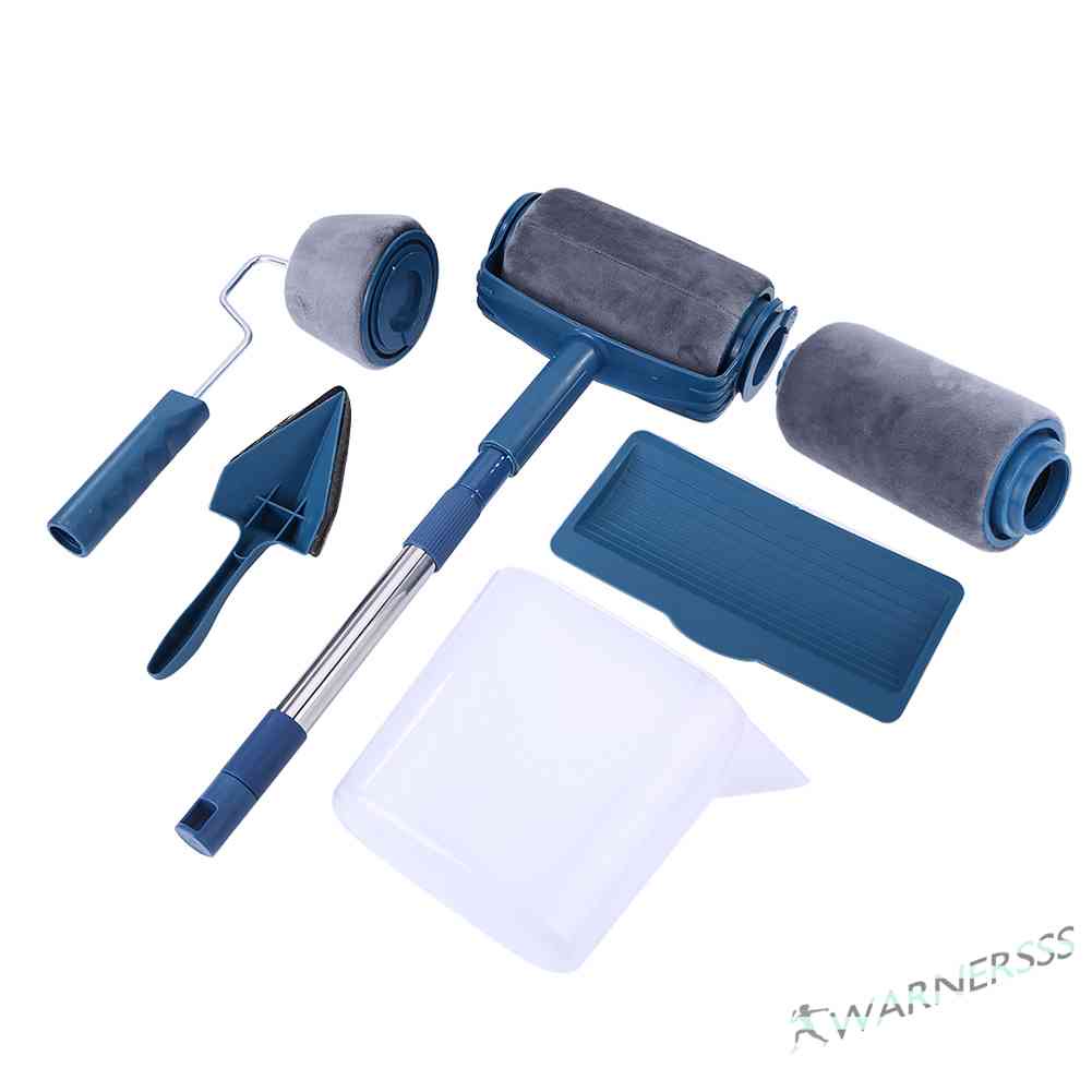 6/7pcs Paint Runner Pro Roller DIY Painting Brushes Set Wall Handle