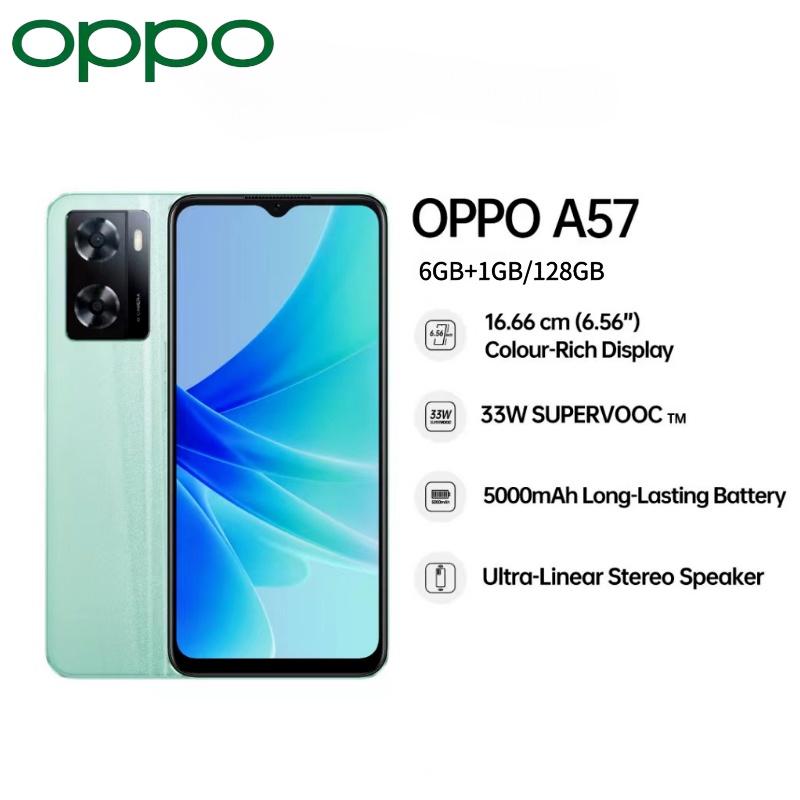 OPPO A57 Smartphone | 6GB+1GB RAM + 128GB ROM | 33W SUPERVOOC | Ultra ...