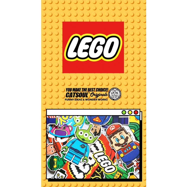 [SG] 30pcs Unique LEGO BIG size Sticker High Quality MATTE Vinyl LEGO ...