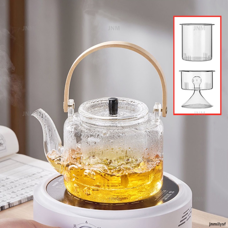 2000ml Glass Teapot Tea Kettles Pot with Infyser Boiling Water Kattle Teapot