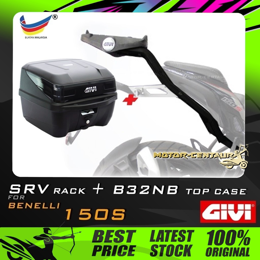 Set Kombo Kotak Box Givi B Nb Top Case Givi Benelli S Srv Special Rack Shopee Singapore