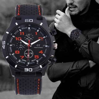 Mens black hot sale leather watches