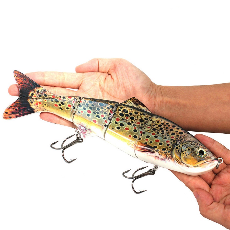 25cm 135g New Artificial Bait Big Fishing Lure 4 Segment Sinking