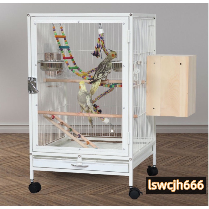 Acrylic bird cage luxury villa pet parrot home breeding cage Shopee Singapore