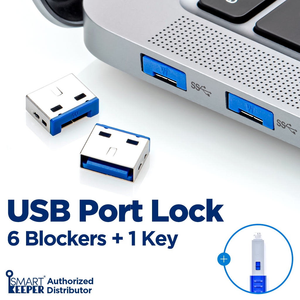 USB Port Lock 6 USB blocker for data security x 6ea 1 Key