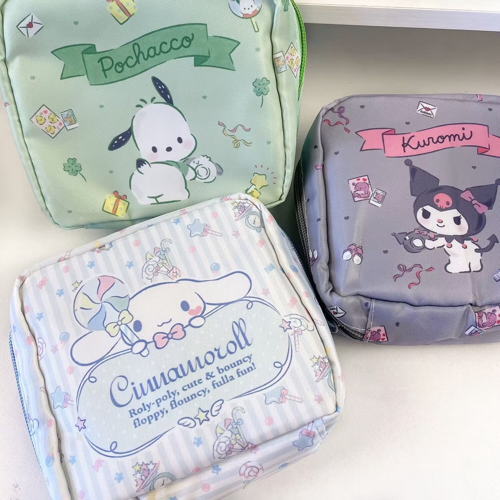 Cute Cartoon Sanrio Cinnamon Pacha Storage Bag Portable Student ...