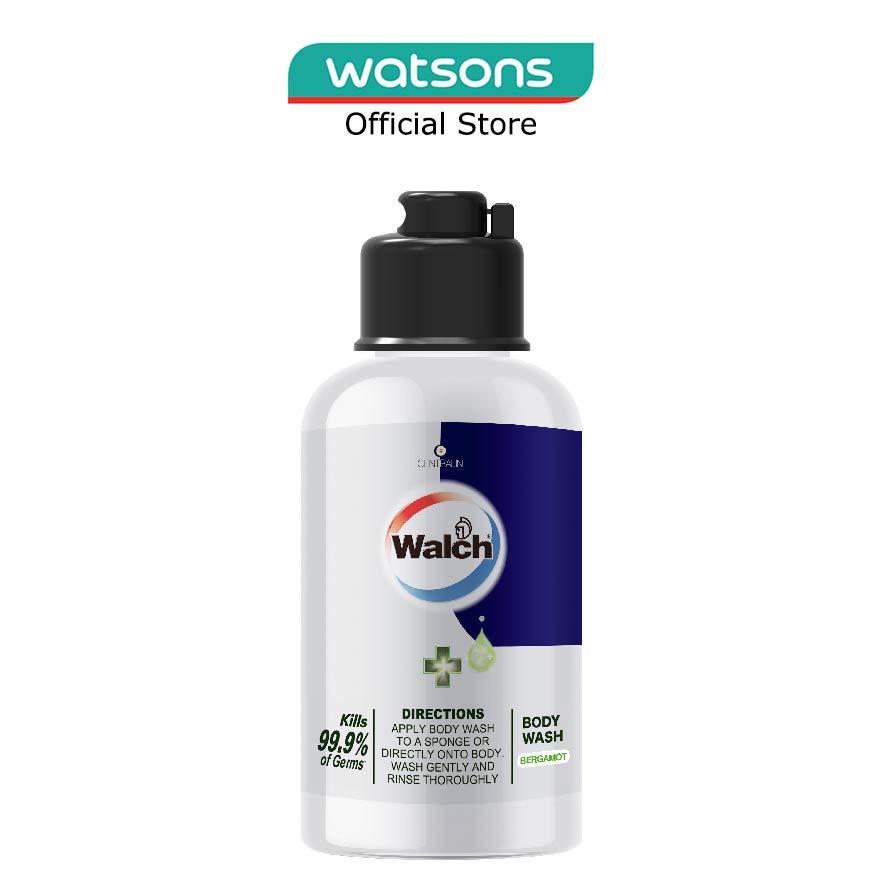 WALCH AntiBacterial With Essential Oil Body Wash Bergamot (Kills 99.9