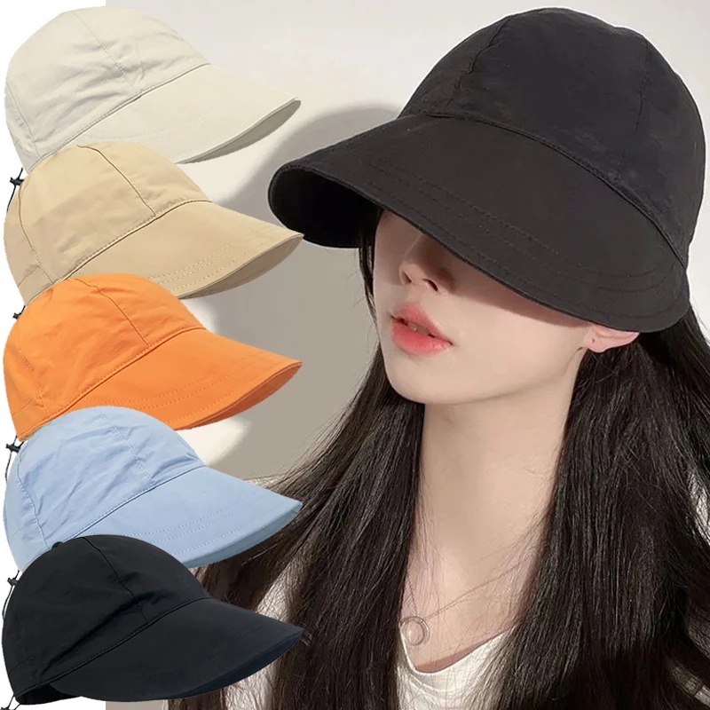 [Featured]Korean Fashion Wide Brim Lace Gauze Fisherman Hat Women