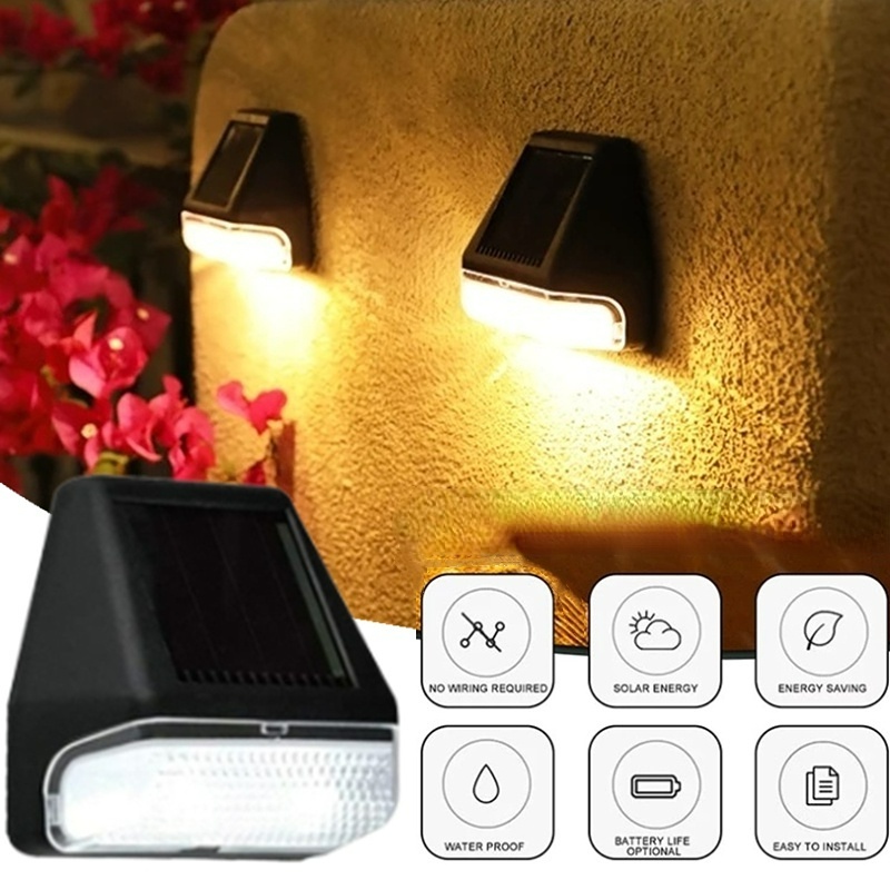Outdoor Solar Powered LED Wall Lightings /Smart Light Control Outdoor Night Lamps/Outdoor