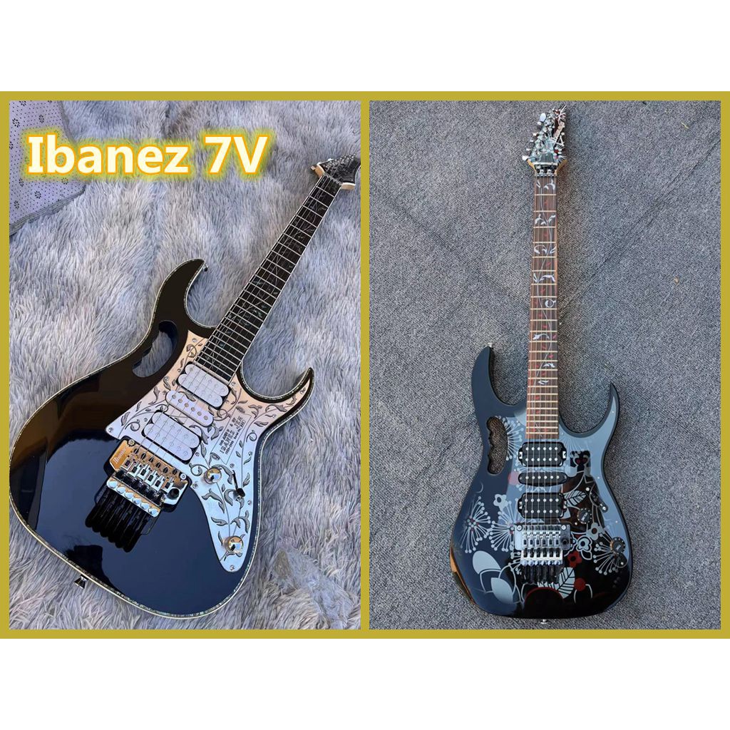 Ibanez 7V Jem Steve Signature Electric Guitar Tree of Life Inlays Fretboard Dimarzio HSH Pickups
