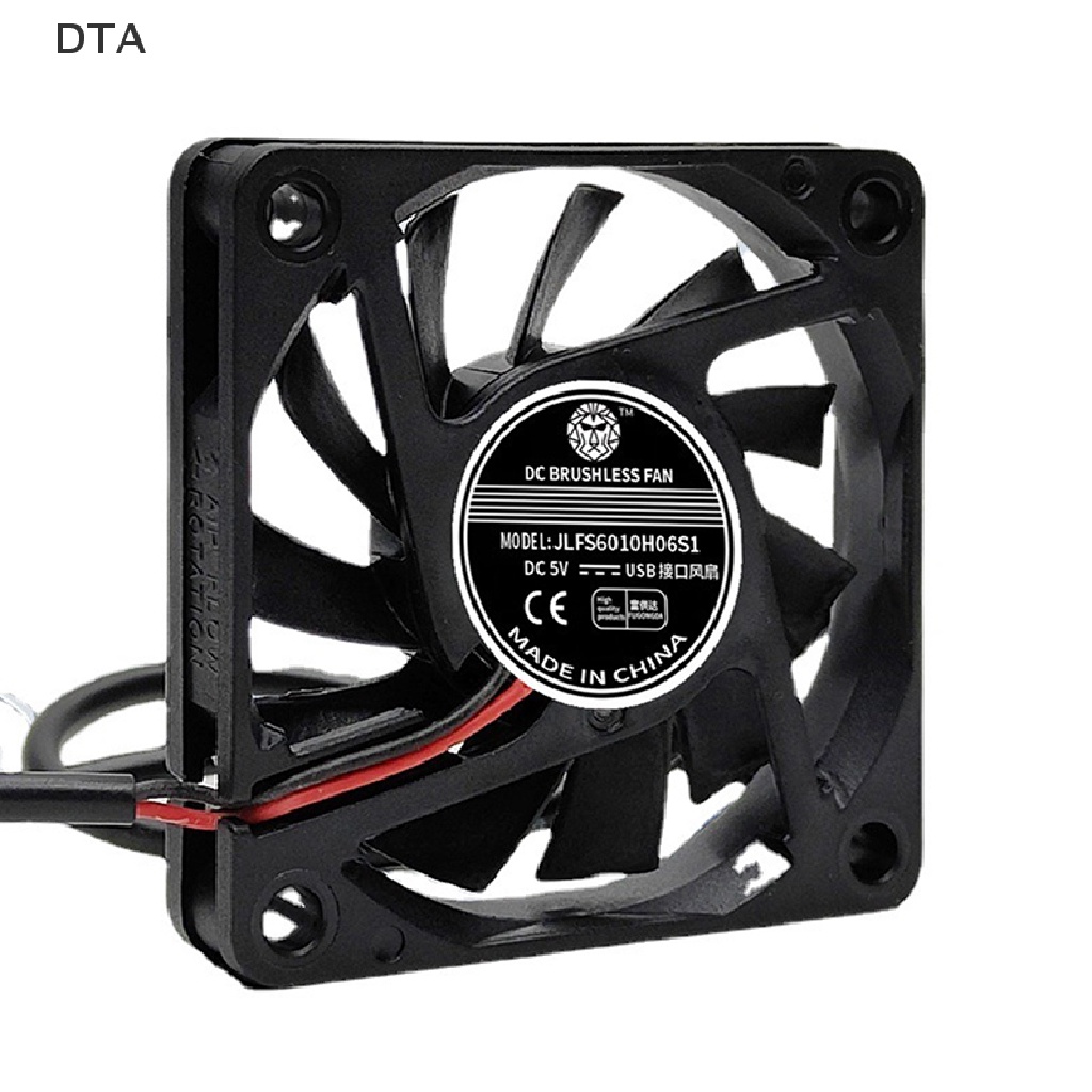 DTA 5v/12v/24v USB Brushless Sleeve Bearing Fan 6010 Mute Fan Computer PC CPU Case Cooling Fan
