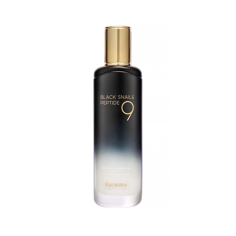 FARMSTAY BLACK SNAIL & PEPTIDE9 PERFECT EMULSION 120ml ★Korea cosmetics ...