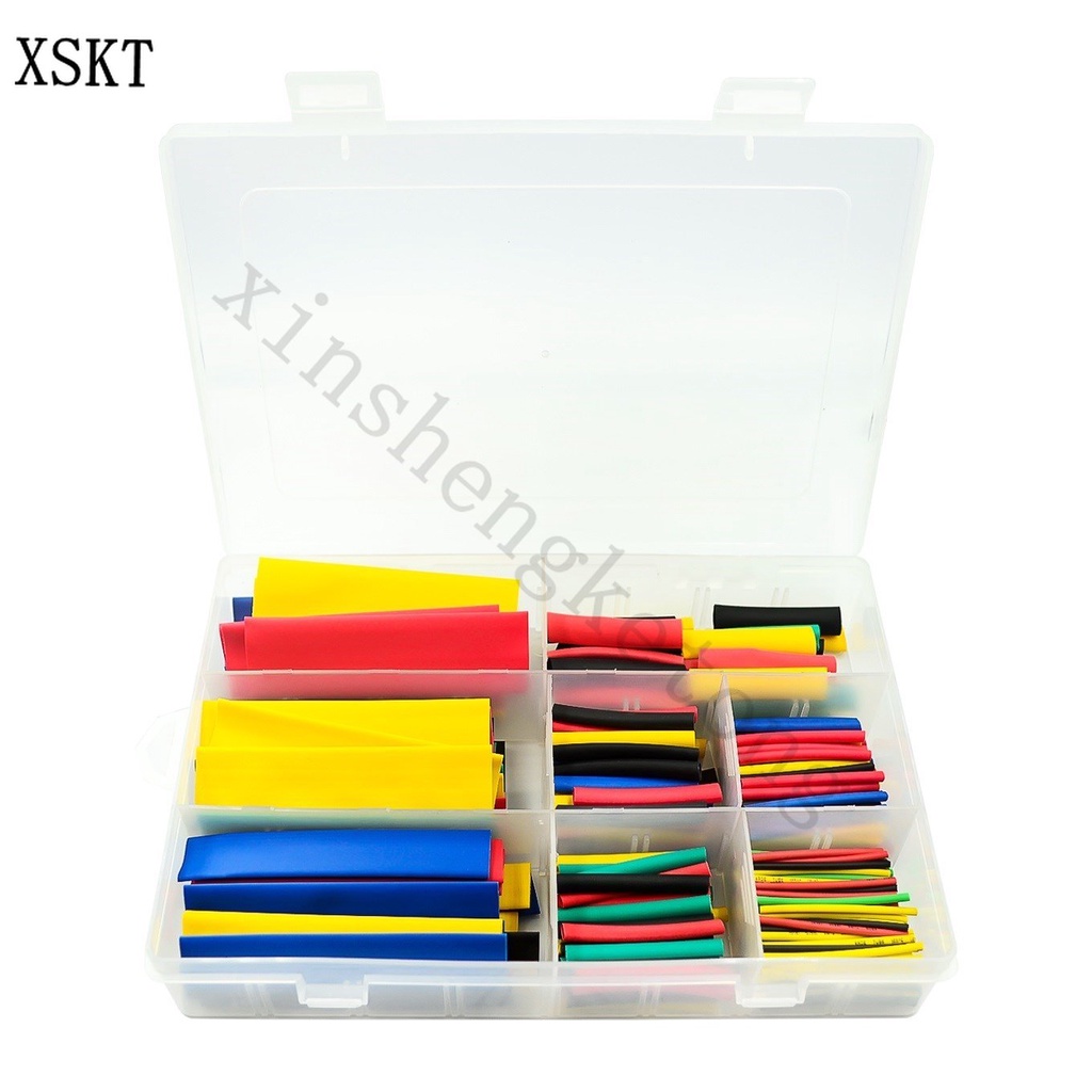 328PCS Polyolefin Insulation Heat Shrink Tubing Tube Sleeve Wrap Wire ...