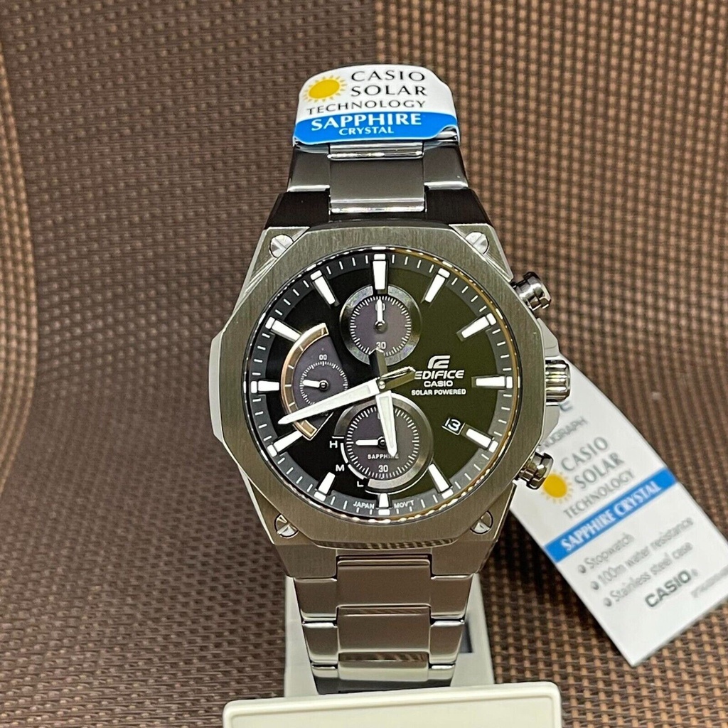 Casio Edifice EFSS570DC1A Solar Sapphire Glass Chronograph Slim Line