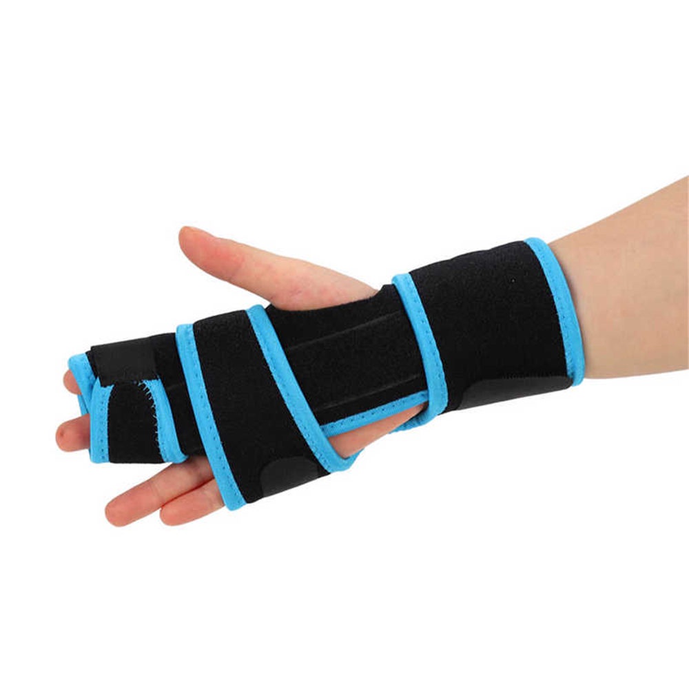 Adjustable Wrist Finger Splint Brace Double Fingers Splint Hand Support Brace for Finger
