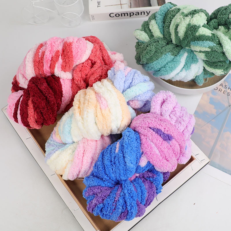 Super Thick Ice Thread Hand-Knitted Thread Scarf Thread Cushion Knitted ...