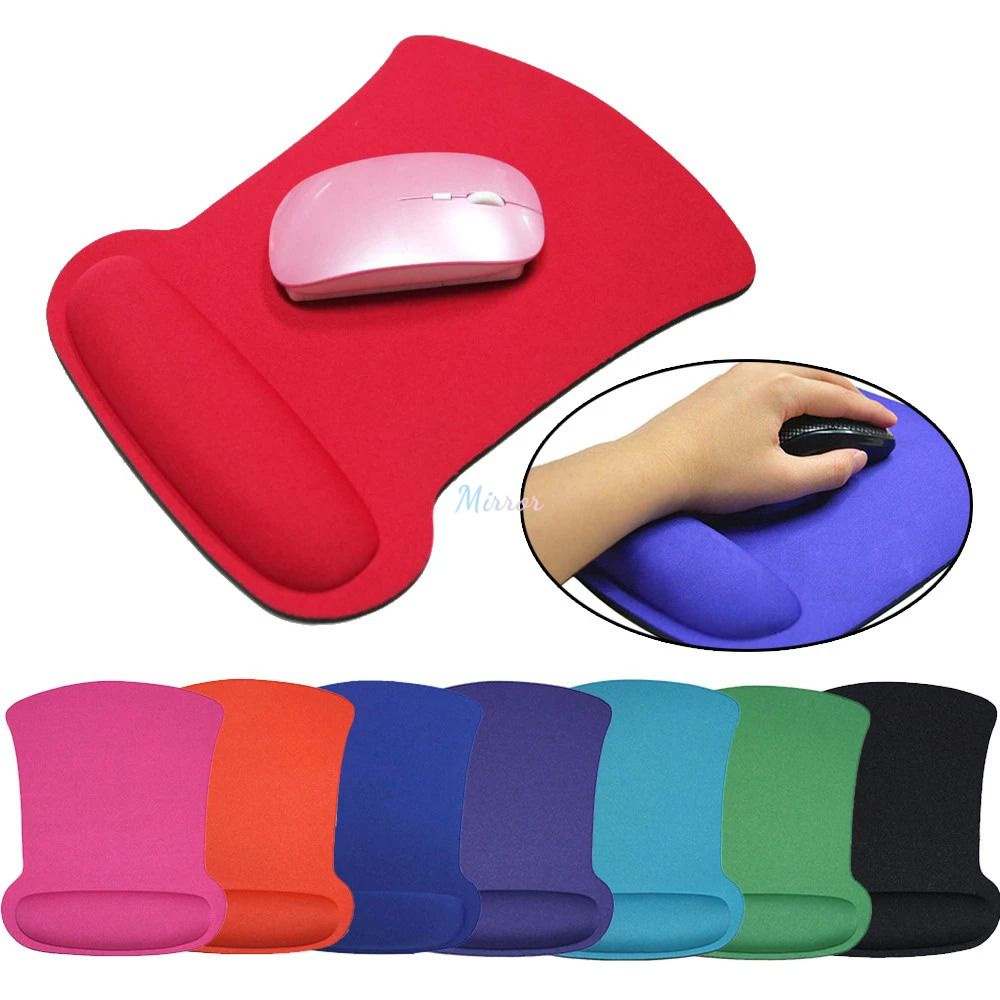 Wrist Support Mouse Pad Ergonomic Eva Pu Pain Relief Non-slip Base Game ...