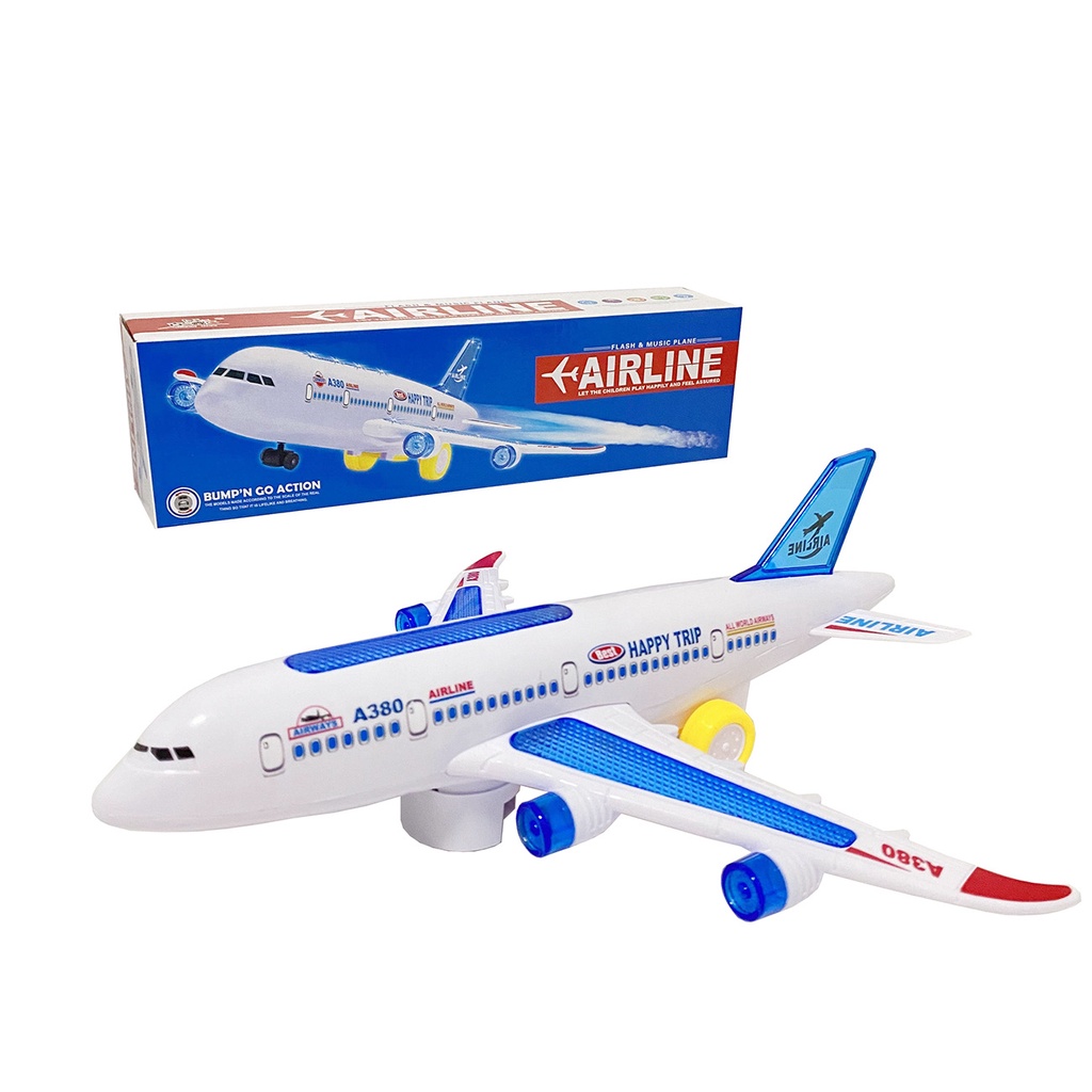 Children's Electric A380 Universal Large Plane Passenger Plane Toys ...