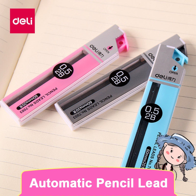 1PCS Deli Automatic Pencil Lead 0.5mm/0.7mm Primary School Students Use ...