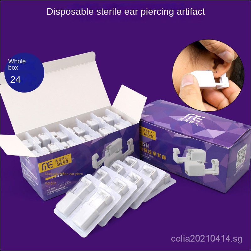 24 disposable aseptic Ear Piercer per box | Shopee Singapore