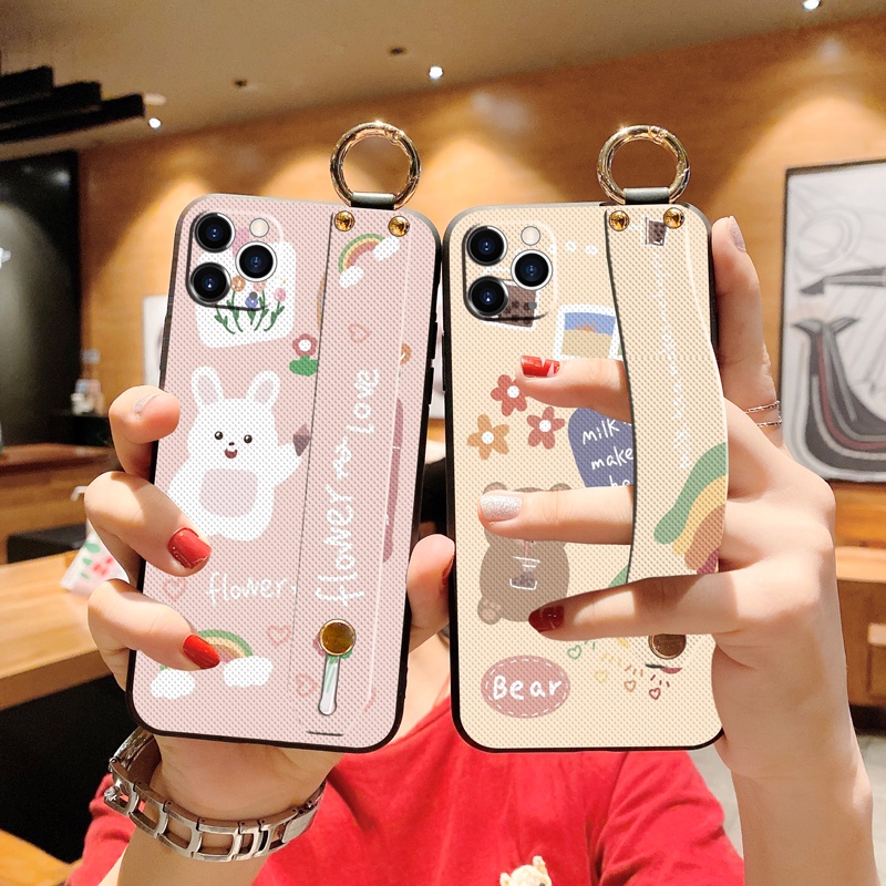 Phone Case Oppo Find X2 X3 Neo X5 Lite F9 F11 Pro Cute Flower Rabbit 