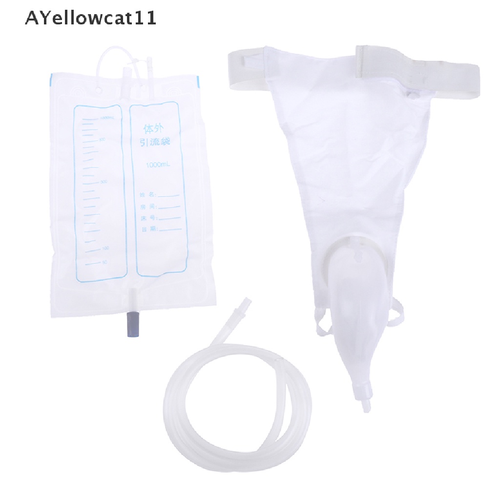 Aa Urine Bag Collector Catheter Protable Mens Urinal Silicone Urine Funnel Reusable Sg Shopee